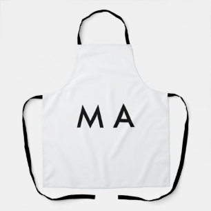 Delantal Monograma simple añade tu letra nombre hombre mini