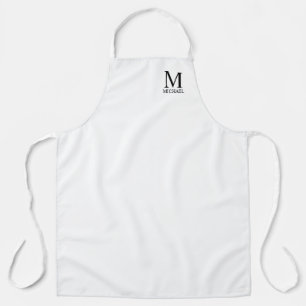Delantal Monograma y nombre personalizados Apron