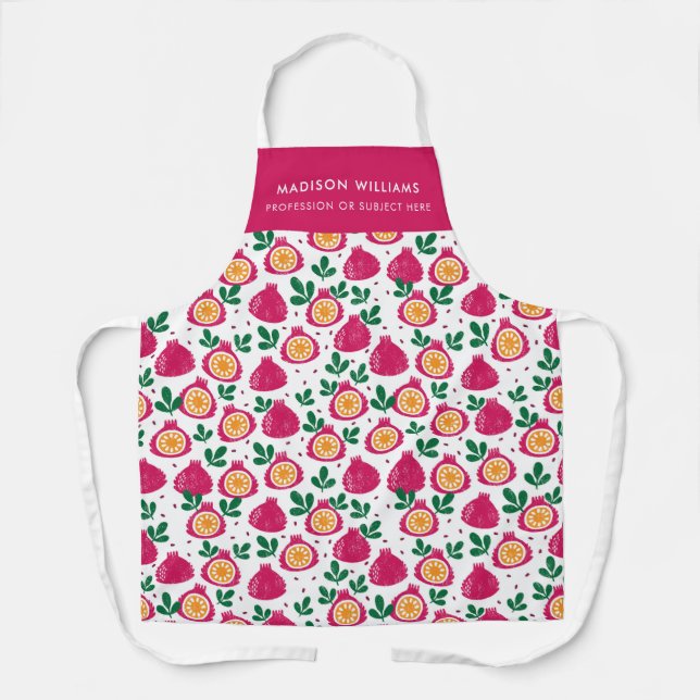 Delantal monogramado, nombre, (Anverso)