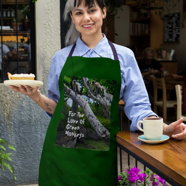 Delantal Monos verdes de Barbados (Creador subido)