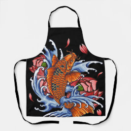 Delantal Monster Naranja Dragon Fish on