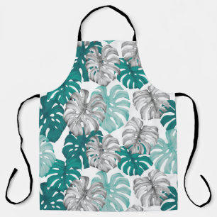 Delantal Monstera Duo Tone: Trópicos mínimos