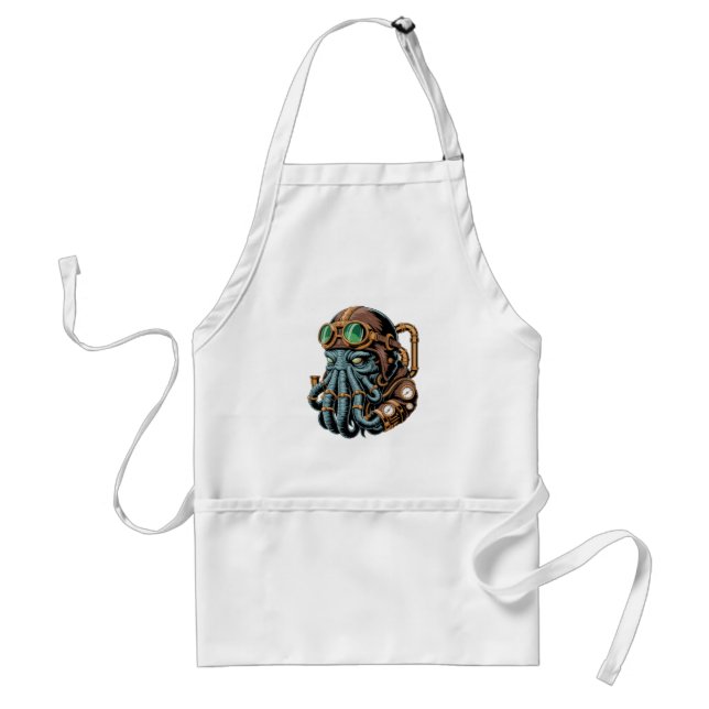Delantal monstruo Cthulhu steampunk (Frente)