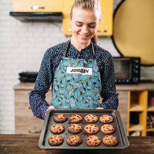 Delantal Monstruo de las Galletas   Patrón Nom Nom Nom