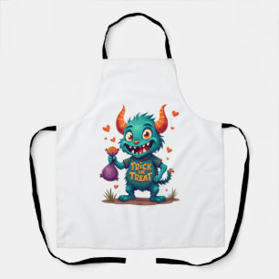 Delantal Monstruo de truco o truco de canguro - Camiseta de