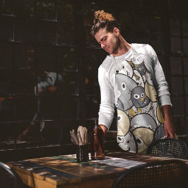 Delantal Monstruos Doodle Cute