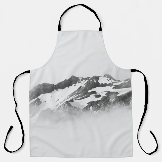 DELANTAL MONTAÑA CUBIERTA DE NIEVE (Anverso)
