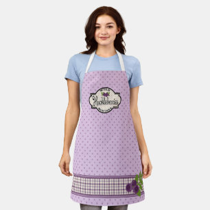 Delantal Montana Huckleberry Polka-dot Apron