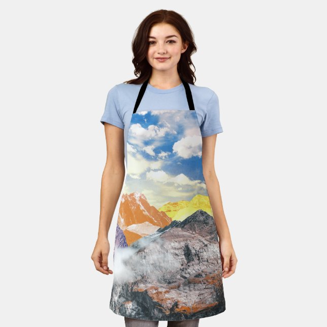 Delantal Montañas (fotomontaje) 1 (Gastado)