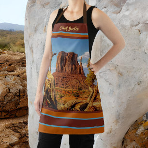 Delantal Monument Valley Desert Southwest Print Apron