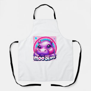 Delantal Moo Deng Baby Cute Hippo Chica Baby Pygmy Funny Pi