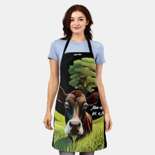 Delantal Moo-ning para un masaje