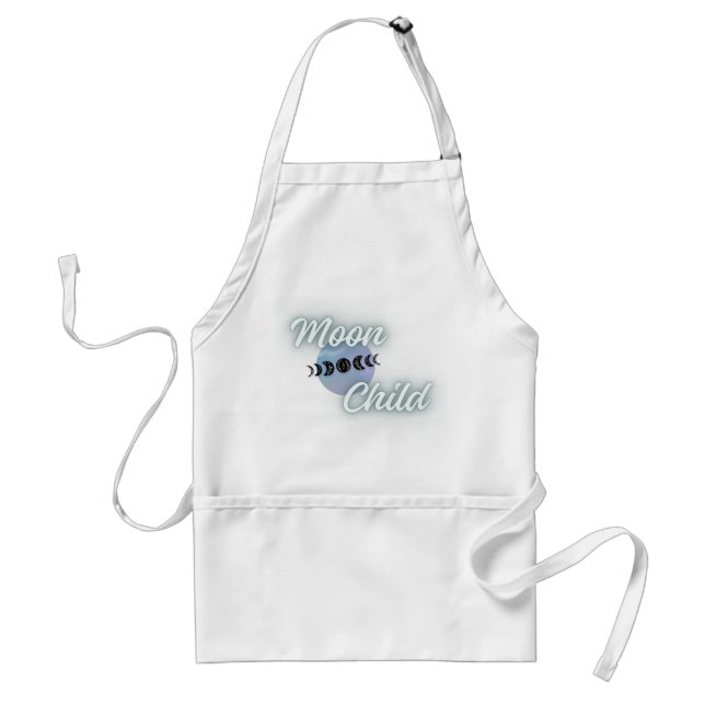 Delantal Moon Child Boho Moon Phases Apron (Frente)