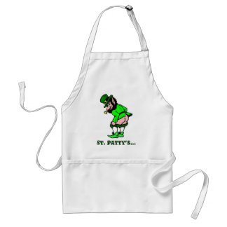 Delantal Mooning Leprechaun Apron