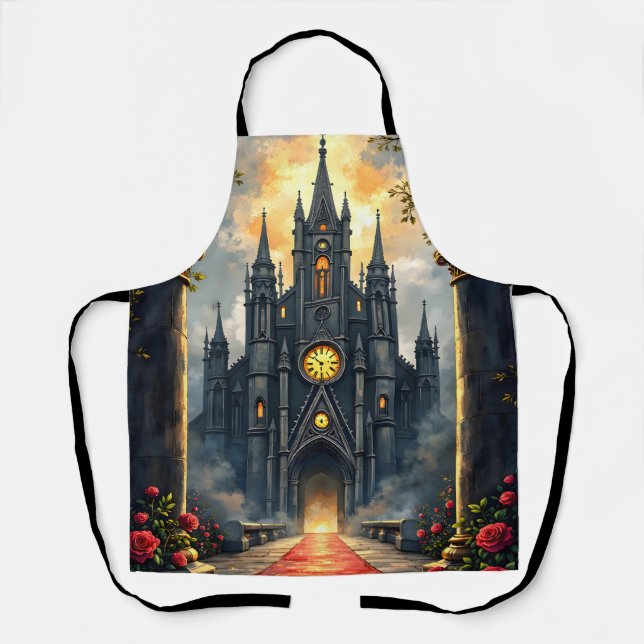 Delantal Moonlit Aisle of Eternal Vows –Gothic Wedding Gate (Anverso)