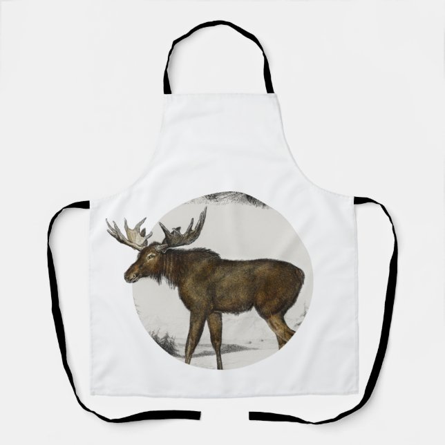 Delantal Moose - Alces Alces (Anverso)