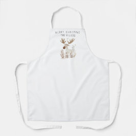 Delantal Moose de acuarela minimalista