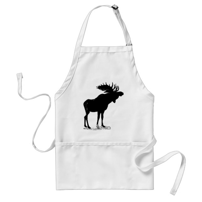 Delantal Moose Silhouette (Frente)