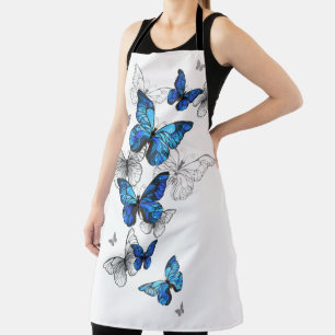 Delantal Morfo de las mariposas voladoras azules