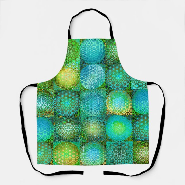 Delantal Mosaico de Formas Circulares (Anverso)