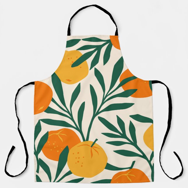 Delantal Mosaico mandarín: Moda de moda en Citrus (Anverso)