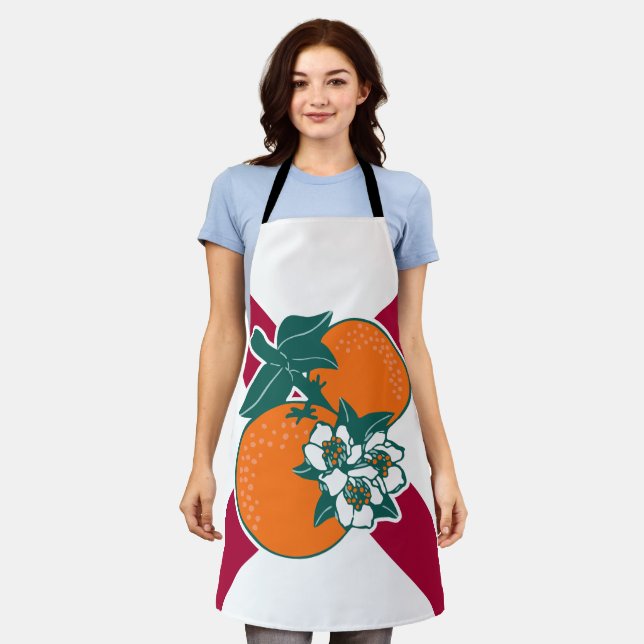 Delantal Mostrar tus colores - Florida (Gastado)