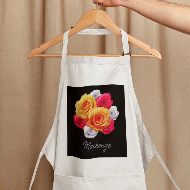 Delantal Motif Rosas en floración personalizada (Subido por el creador)
