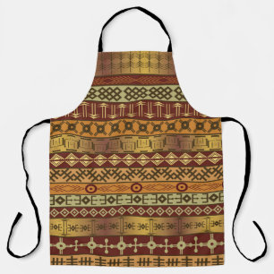 Delantal Motivos étnicos africanos, antecedentes ornamental