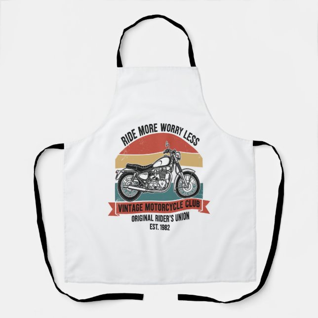 Delantal Motocicleta de época Est. 1982 (Anverso)
