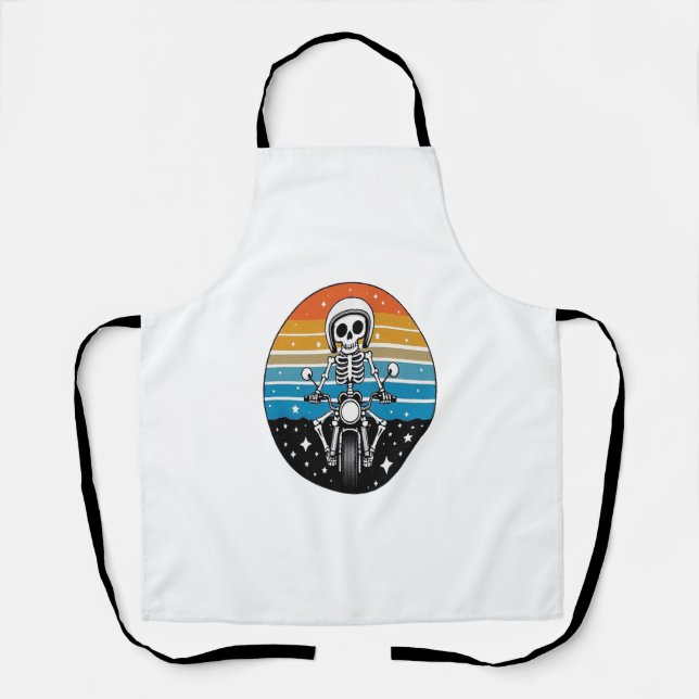 Delantal Motocicleta Skeleton Riding (Anverso)