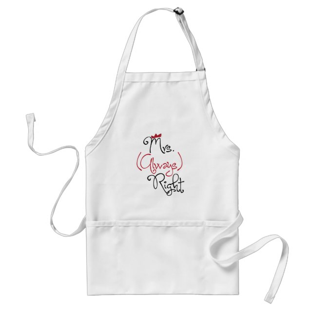Delantal Mrs. Always Right Apron (Frente)