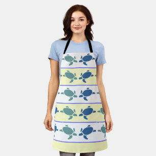 Delantal Muchas tortugas azules Kitchen Apron