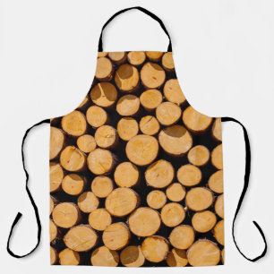 Delantal Muchos robles de madera Trunk Arboles de madera de