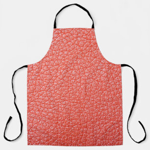 Delantal Muestra de tapicería de cuero naranja textureabstr