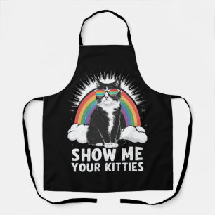 Delantal Muéstrame tus gatitos divertido orgullo gay lésbic