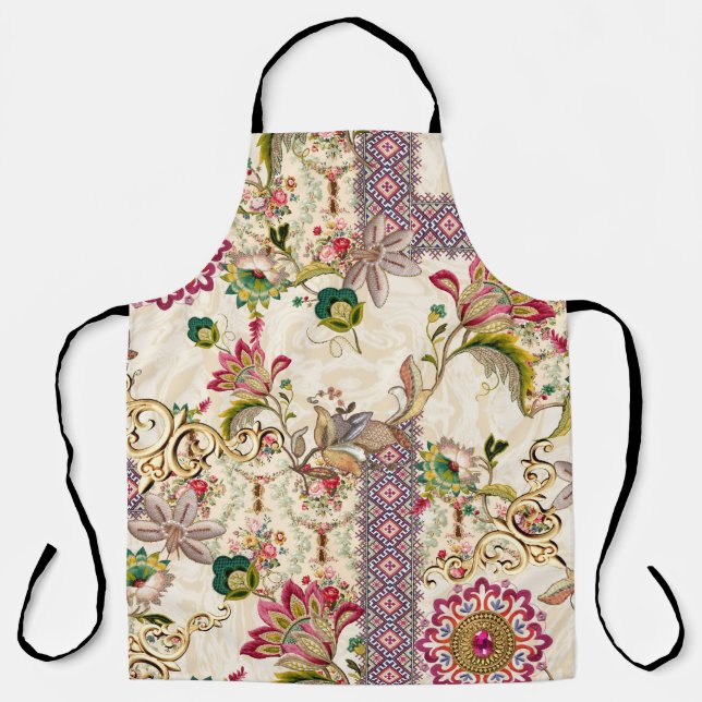 Delantal Mughal Floral Paisley (Anverso)