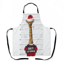 Mugshot Guilty Funny Giraffe Navidades