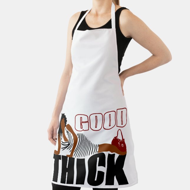 Delantal Mujer con traje de raya negra muy gruesa (in situ)