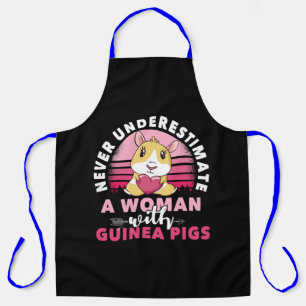 Delantal Mujer con un cerdo guineano Cavy Roddent