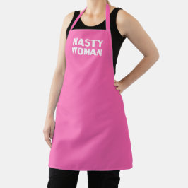Delantal "Mujer desagradable" Apron blanco rosado claro