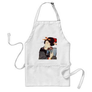 Delantal Mujer japonesa 2 de lectura