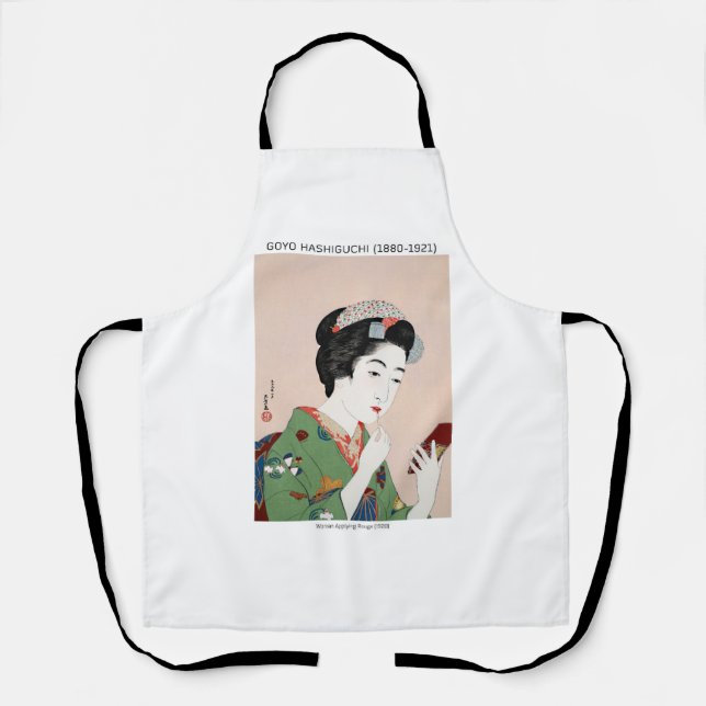Delantal Mujer japonesa que aplica el rouge - Goyō Hashiguc (Anverso)
