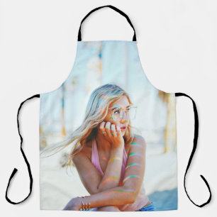 Delantal Mujer ondeando su pelo por el viento