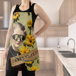 Delantal Mujer Vintage Pionera Daisies Kitsch 