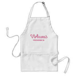 Delantal Mujer virtuosa rosa cristiana Proverb 31 Apron