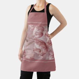 Delantal Mujeres Cocina Flores Cutas Cocinando Hormigón Tra