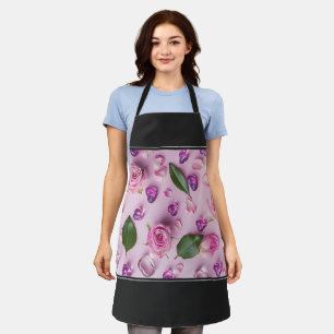 Delantal Mujeres Cocina Flores Cutas Cocinando Hormigón Tra