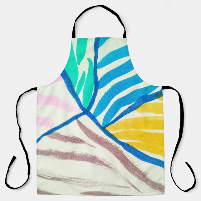 Delantal Mujeres con antecedentes con estrellas, manos bruj (Anverso)