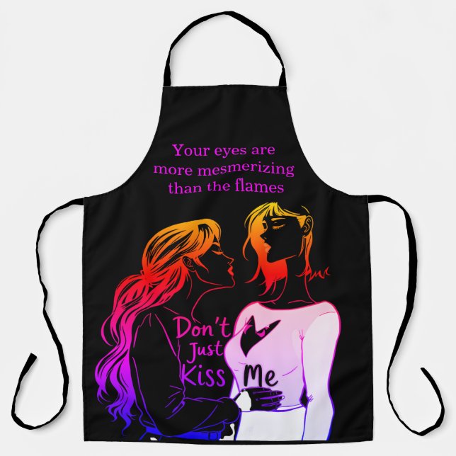 Delantal Mujeres disfrutando de un momento en divertidos de (Anverso)