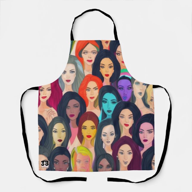 Delantal Mujeres hermosas (Anverso)